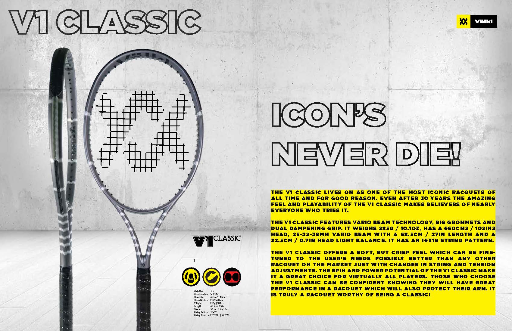 HISTORY of the V1 CLASSIC